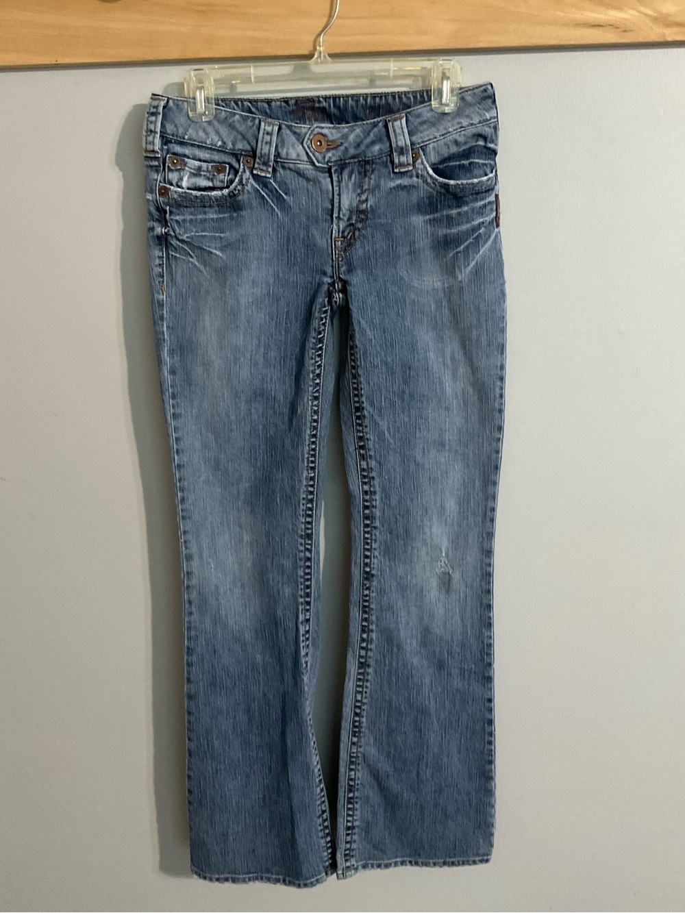 Vtg Y2K Silver Jeans Women's Boot Cut Lower Rise Jeans 28x33